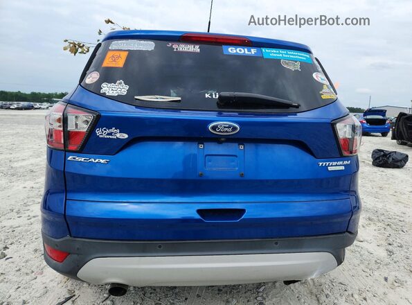 1FMCU0J91HUD24332 2017 FORD ESCAPE Blue Rear view