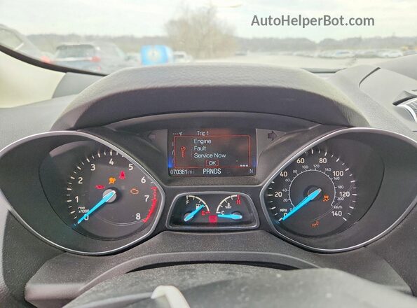 1FMCU0J93KUB14323 2019 FORD ESCAPE Blue Սարքավորումների վահանակի տեսք