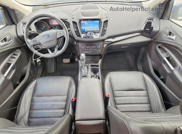 1FMCU0J93KUB14323 2019 FORD ESCAPE Blue Առջևի վահանակի տեսք
