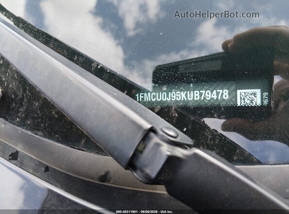 1FMCU0J95KUB79478 2019 FORD ESCAPE Black Շարժիչի բաժամունքի տեսք