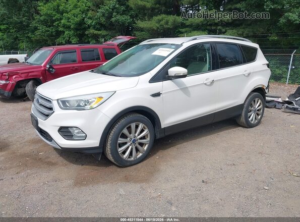 1FMCU0J96HUB58003 2017 FORD ESCAPE White Առջևի ձախ երեք քառորդ տեսարան