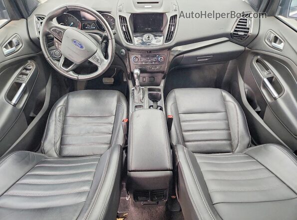 1FMCU0J97HUD57738 2017 FORD ESCAPE Black Widok deski rozdzielczej