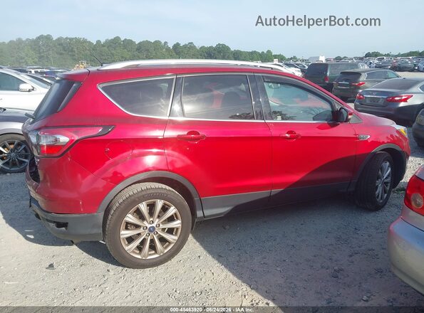 1FMCU0J98HUD24828 2017 FORD ESCAPE Красный Вид задней части салона