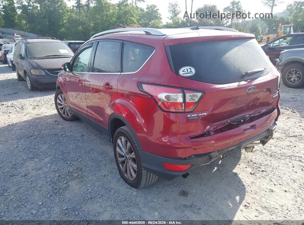 1FMCU0J98HUD24828 2017 FORD ESCAPE Красный Задняя левая четверть