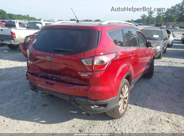 1FMCU0J98HUD24828 2017 FORD ESCAPE Красный Задняя правая четверть