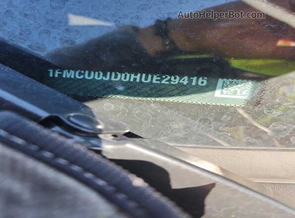 1FMCU0JD0HUE29416 2017 FORD ESCAPE Gold Vista de la etiqueta del VIN