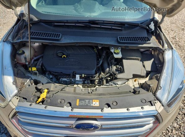 1FMCU0JD0HUE29416 2017 FORD ESCAPE Gold Vista del compartimento del motor