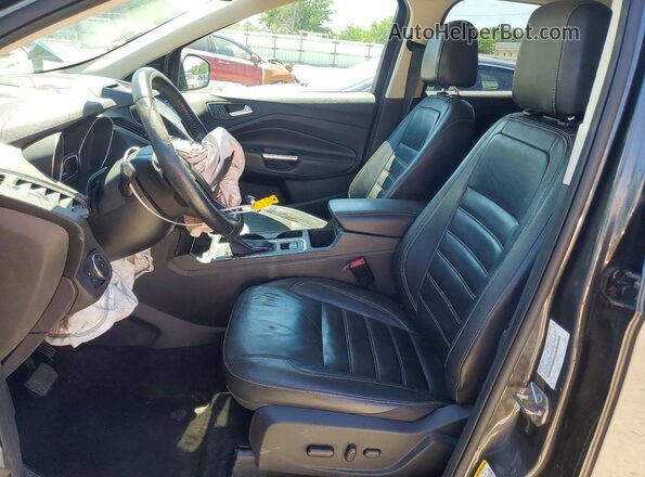 1FMCU0JD1HUE69536 2017 FORD ESCAPE Gray Вид салону спереду