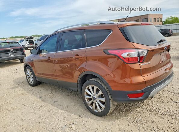 1FMCU0JD2HUA77441 2017 FORD ESCAPE Оранжевый Задняя левая четверть
