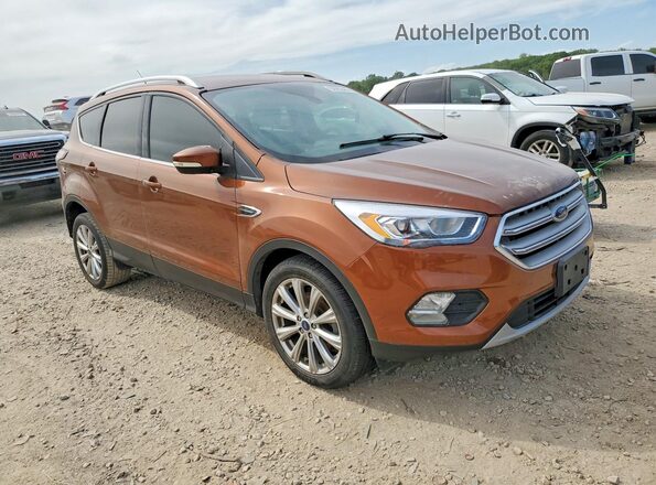 1FMCU0JD2HUA77441 2017 FORD ESCAPE Оранжевый Передняя правая четверть