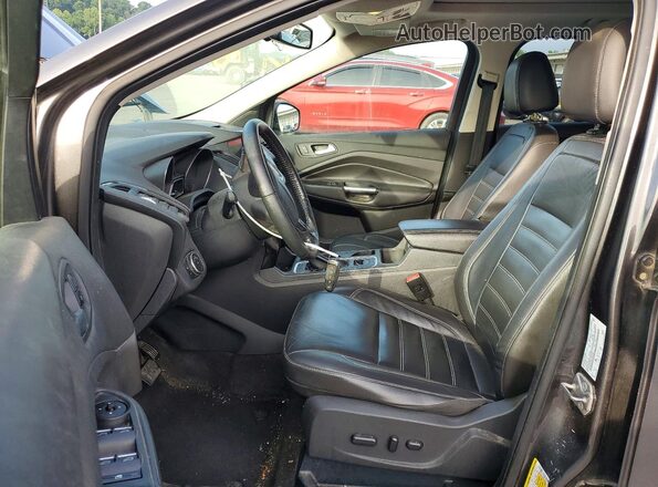 1FMCU0JD2HUB20336 2017 FORD ESCAPE Gray Widok wnętrza z przodu