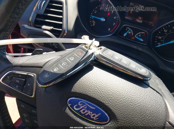 1FMCU0JD2HUC64372 2017 FORD ESCAPE Red Առջևի վահանակի տեսք