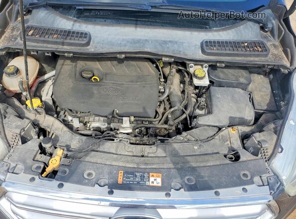 1FMCU0JD4HUC09583 2017 FORD ESCAPE Черный Вид задней части салона