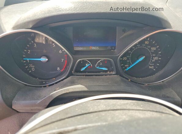 1FMCU0JD4HUC43586 2017 FORD ESCAPE White Vista del cuadro de instrumentos