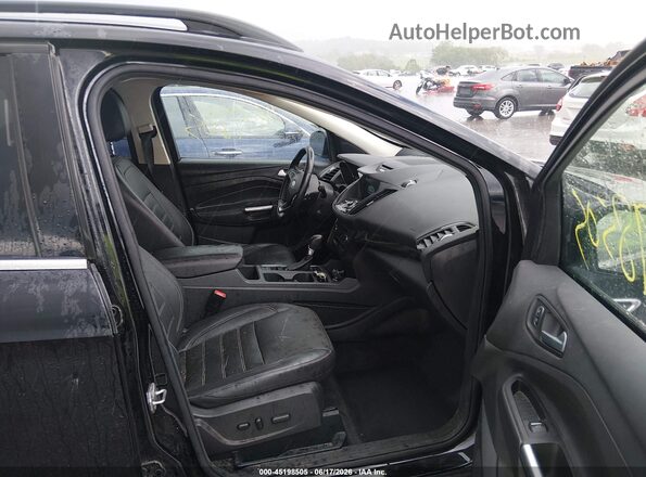 1FMCU0JD5HUA79264 2017 FORD ESCAPE Black წინა სალონის ხედი