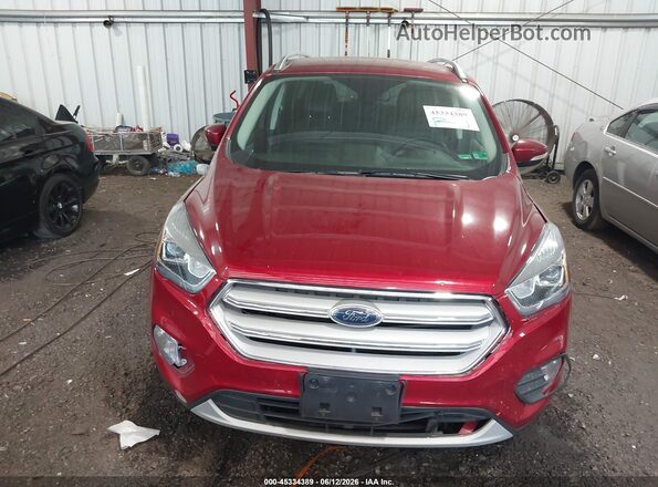 1FMCU0JD6HUE51405 2017 FORD ESCAPE Red Instrument cluster view