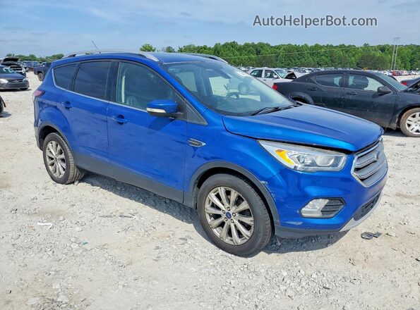 1FMCU0JD9HUE70546 2017 FORD ESCAPE Blue Przód prawy