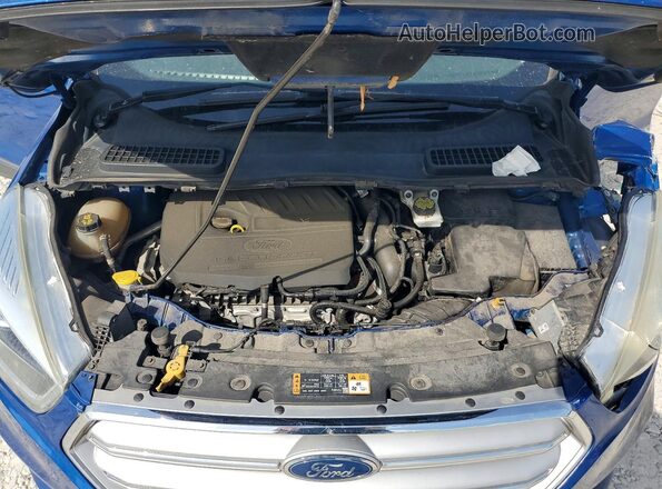 1FMCU0JD9HUE70546 2017 FORD ESCAPE Blue Widok komory silnika