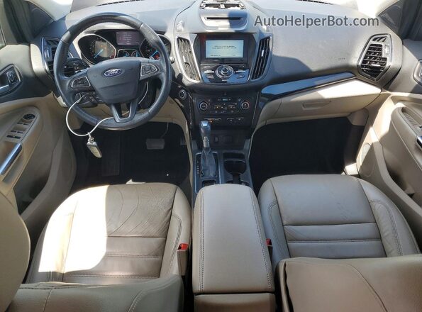 1FMCU0JDXHUB49633 2017 FORD ESCAPE Золотой Вид панели приборов
