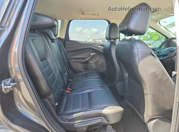 1FMCU0JDXHUC13265 2017 FORD ESCAPE Серый Вид задней части салона