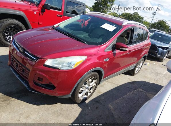 1FMCU0JX5GUB66414 2016 FORD ESCAPE Red Առջևի ձախ երեք քառորդ տեսարան