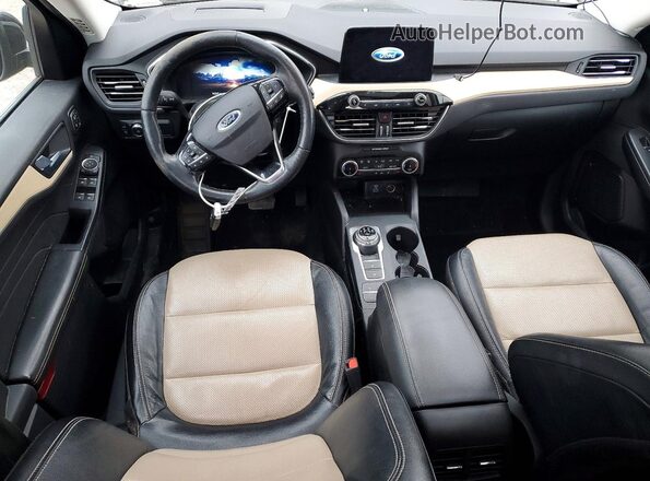 1FMCU0LZ5NUA24611 2022 FORD ESCAPE Черный Вид панели приборов