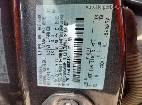 1FMCU0MN0RUB33415 2024 FORD ESCAPE Gray Vista del compartimento del motor