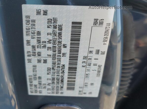 1FMCU0MN0RUB47654 2024 FORD ESCAPE Blue 