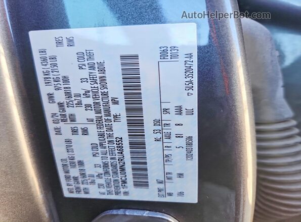 1FMCU0MN2RUA68552 2024 FORD ESCAPE Gray VIN sticker view