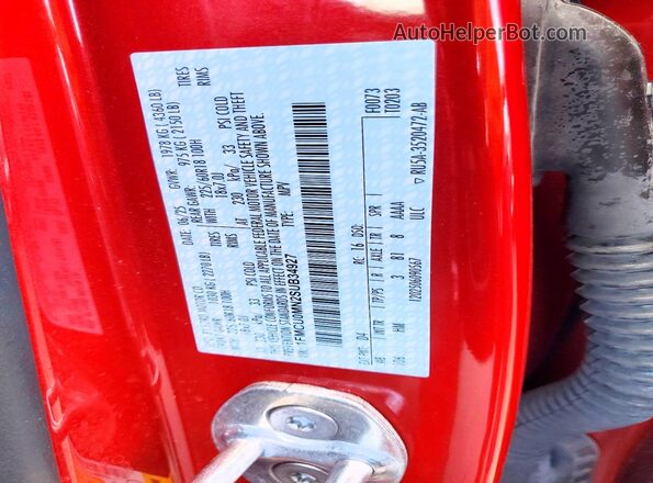 1FMCU0MN2SUB34927 2025 FORD ESCAPE Red სალონის 360-გრადუსიანი ხედი