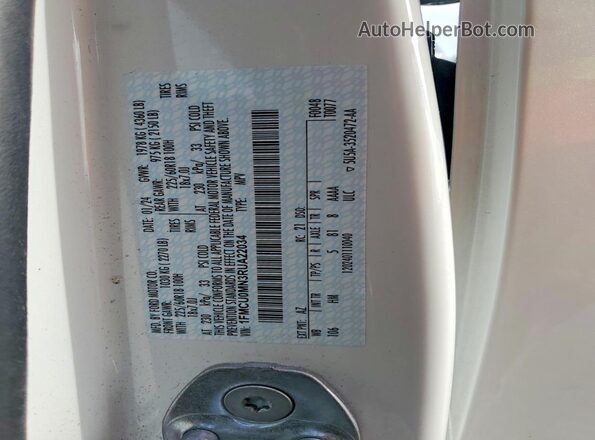 1FMCU0MN3RUA22034 2024 FORD ESCAPE White Widok naklejki z numerem VIN