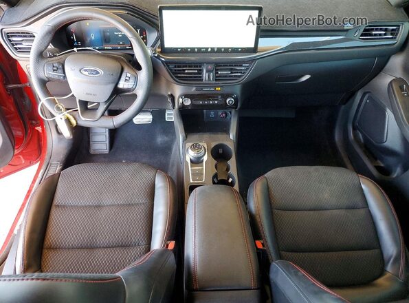 1FMCU0MN9PUA89735 2023 FORD ESCAPE Красный Вид панели приборов