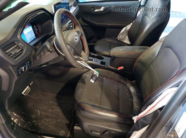1FMCU0MZ1PUA29256 2023 FORD ESCAPE Blue Widok wnętrza z przodu