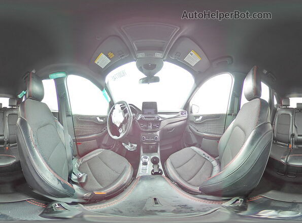 1FMCU0MZ8RUB20155 2024 FORD ESCAPE Gray Widok wnętrza 360 stopni