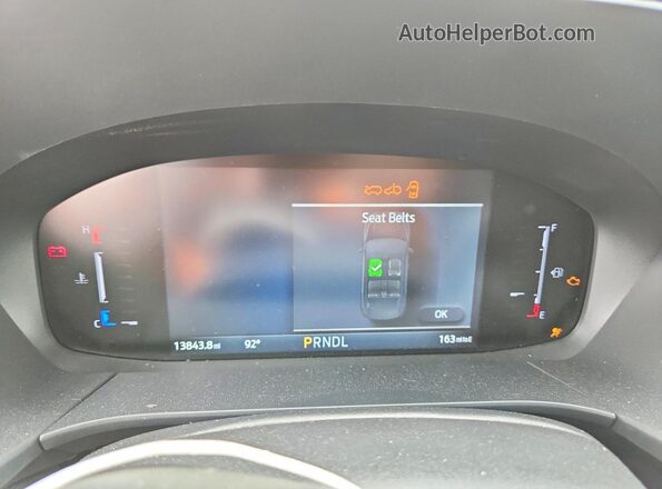 1FMCU0MZXSUA78853 2025 FORD ESCAPE White Widok zestawu wskaźników