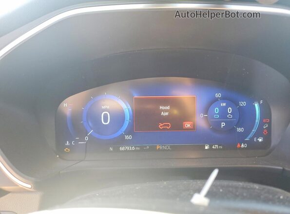 1FMCU9BZ7LUA63364 2020 FORD ESCAPE Gold Instrument cluster view
