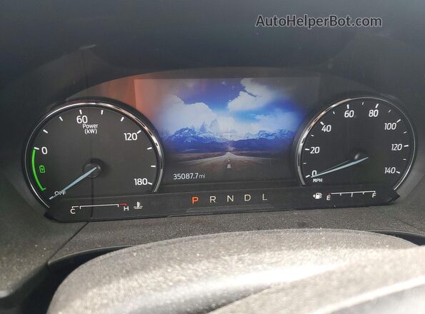 1FMCU9BZ7MUA74009 2021 FORD ESCAPE White ხელსაწყოთა პანელის ხედი