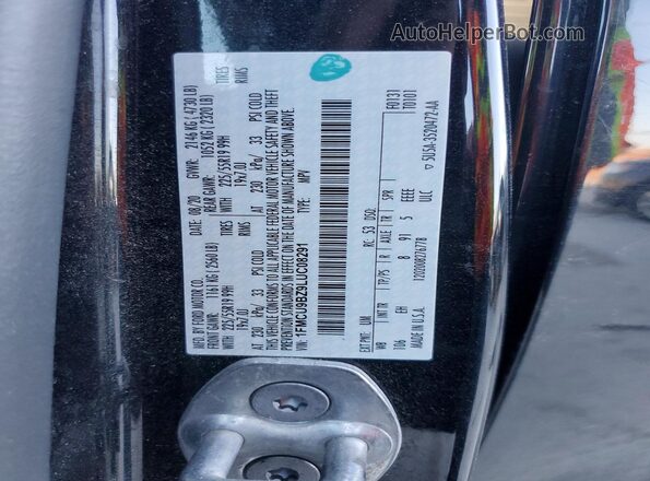 1FMCU9BZ9LUC08291 2020 FORD ESCAPE Black 