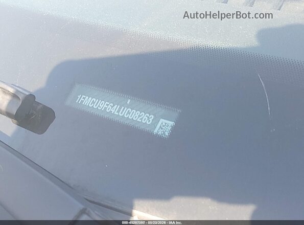 1FMCU9F64LUC08263 2020 FORD ESCAPE Silver 