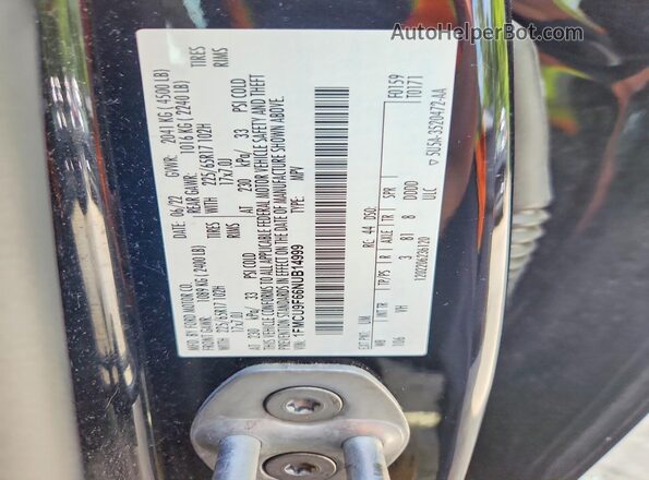 1FMCU9F66NUB14999 2022 FORD ESCAPE Black 