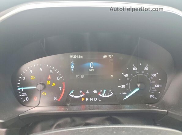 1FMCU9F67LUC47932 2020 FORD ESCAPE Черный Вид щитка приборов