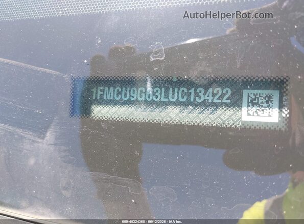 1FMCU9G63LUC13422 2020 FORD ESCAPE Black Շարժիչի բաժամունքի տեսք