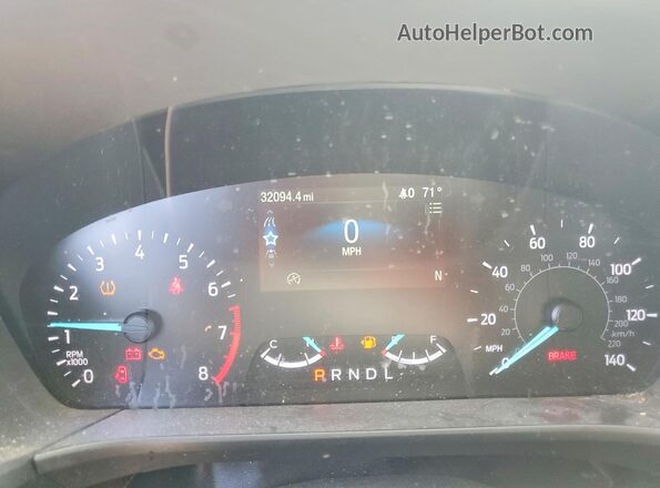 1FMCU9G65LUC05175 2020 FORD ESCAPE Silver ხელსაწყოთა პანელის ხედი