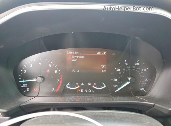 1FMCU9G65MUA99148 2021 FORD ESCAPE Black Вид щитка приладів