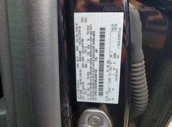 1FMCU9G65MUA99148 2021 FORD ESCAPE Black Вид наклейки з VIN-кодом