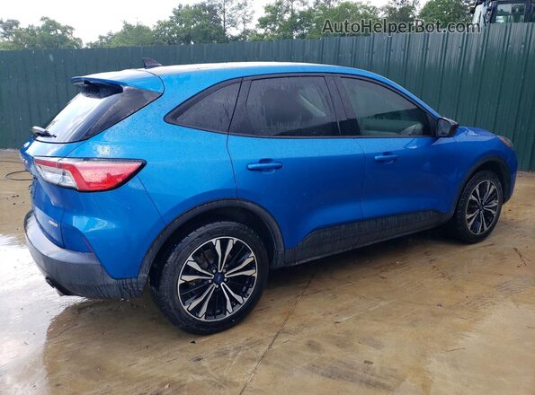 1FMCU9G66MUA21140 2021 FORD ESCAPE Blue Trasero derecho
