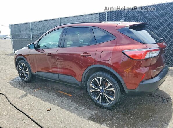 1FMCU9G67MUB00980 2021 FORD ESCAPE Burgundy Rear left