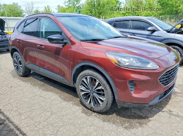 1FMCU9G67MUB00980 2021 FORD ESCAPE Burgundy Front right
