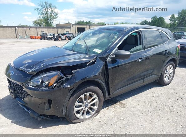 1FMCU9G68NUB59571 2022 FORD ESCAPE Black Առջևի ձախ երեք քառորդ տեսարան