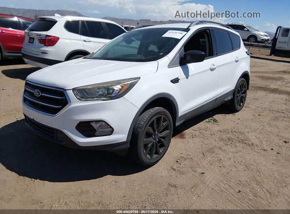 1FMCU9G90HUE37040 2017 FORD ESCAPE White წინა მარცხენა ხედი სამი მეოთხედიდან